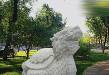 泰安中领雕塑——汉白玉龙龟石雕