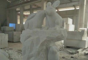 泰安精美的中国古典生肖兔雕塑