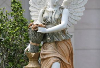 泰安精致高雅的汉白玉天使雕塑