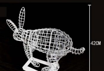 泰安全新上市！不锈钢镂空兔子雕塑