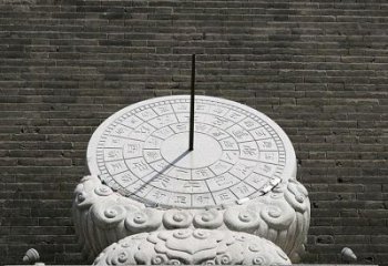 泰安花岗岩古代计时器日晷雕塑