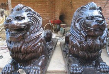 泰安汇丰狮子铜雕塑是由中领雕塑制作的一款狮子…