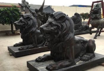 泰安汇丰手工铸铜狮子雕塑