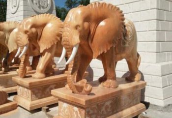 泰安象征吉祥及如意的大象雕塑