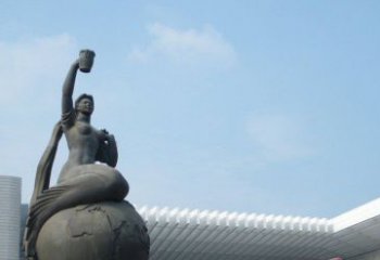 泰安中领雕塑推出的精美雕塑——铜铸地球塑像，…