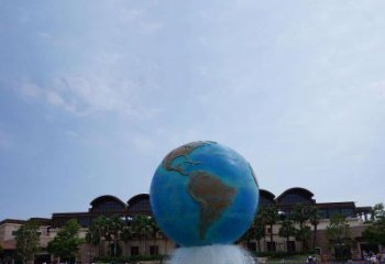 泰安定制大型不锈钢地球雕塑