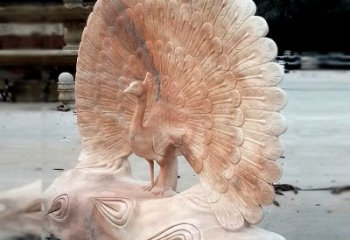 泰安艺术精美的孔雀石红雕塑