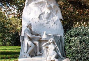 泰安肖邦石刻雕塑，永恒的音乐经典