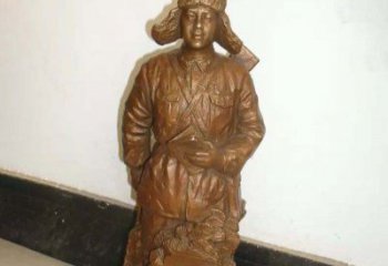 泰安纪念雷锋的精美铜雕