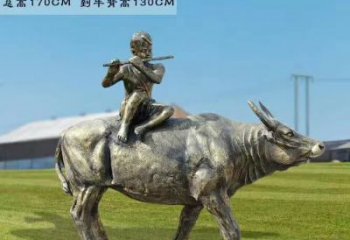 泰安牧童骑牛铜雕——让您的空间更加生动有趣