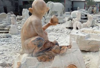 泰安精美猴子石雕，带来浓浓的节日气息