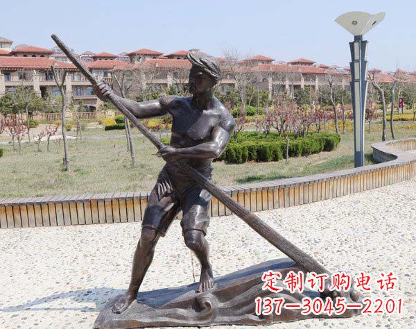 泰安传道受业解惑的男子雕塑