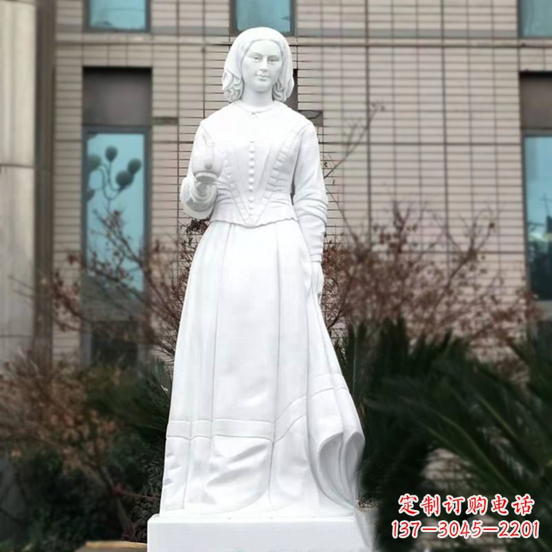 泰安南丁格尔汉白玉石雕塑-医院医学院著名人物雕像