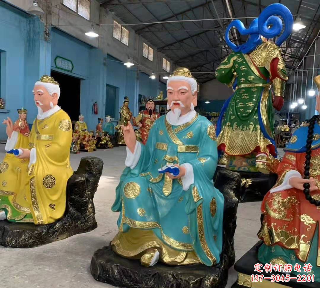 泰安南斗北斗玻璃钢彩绘佛像雕塑