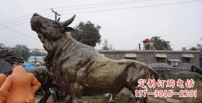 泰安令人惊叹的牛铜雕塑