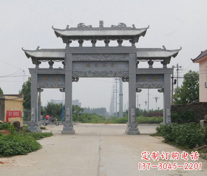 泰安农村三门石牌坊