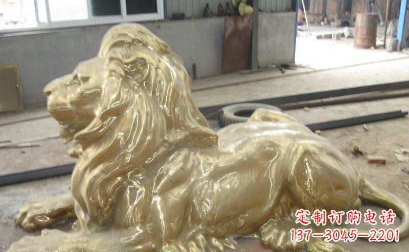 泰安高雅凝金,西洋狮子铜雕来自中领雕塑
