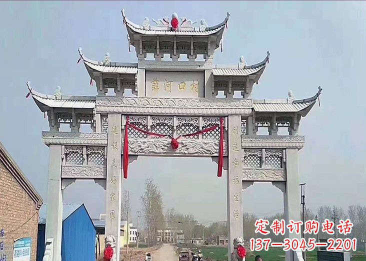泰安牌坊石雕龙