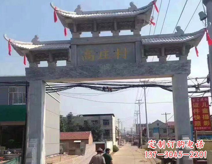 泰安牌楼石雕塑,为家庭装饰带来精致灵动