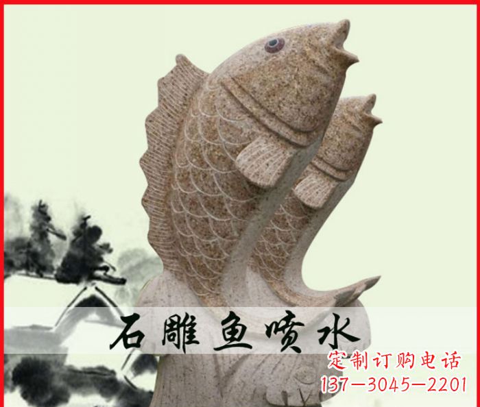 泰安艺术级鲤鱼雕塑,精致装点您的喷水公园