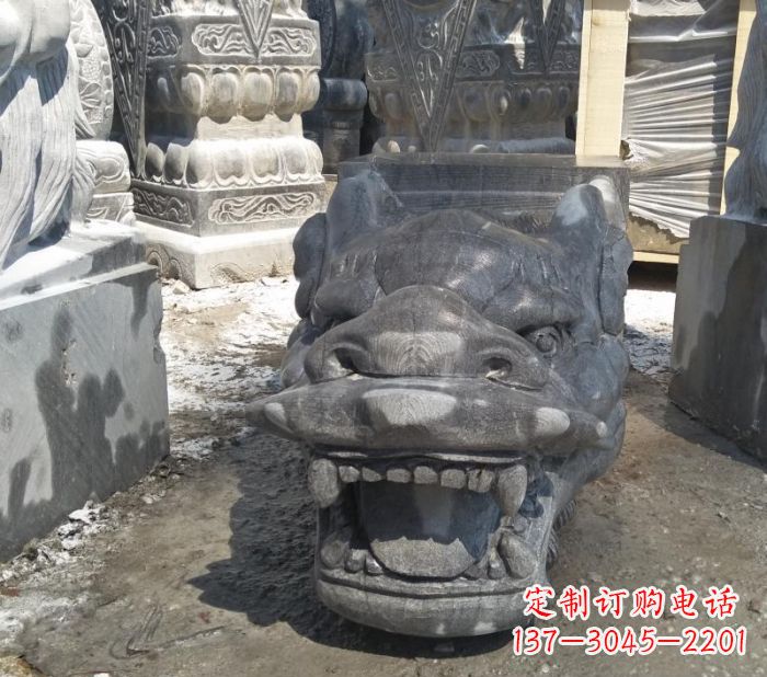 泰安传承巨龙传说的高品质龙头雕塑