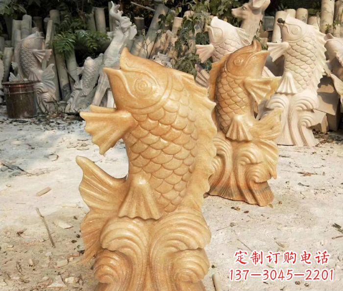 泰安中领雕塑精美鲤鱼雕塑
