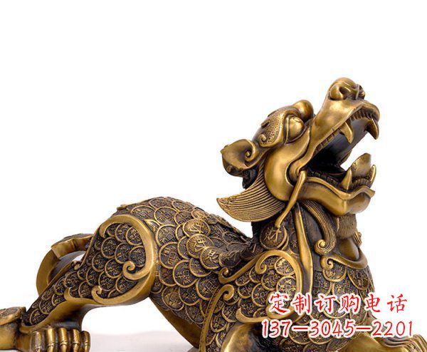 泰安精美铜质貔貅神兽雕塑