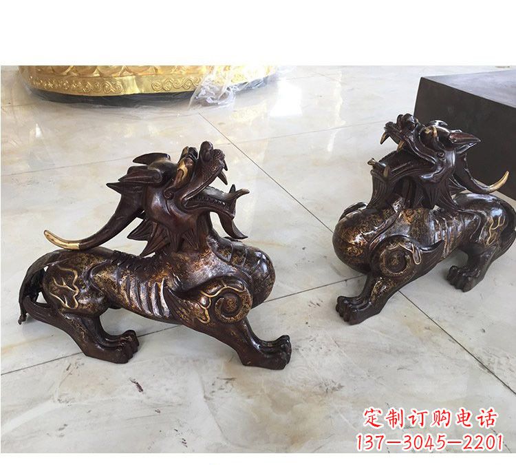 泰安浙江中领雕塑:高质量貔貅铜雕像