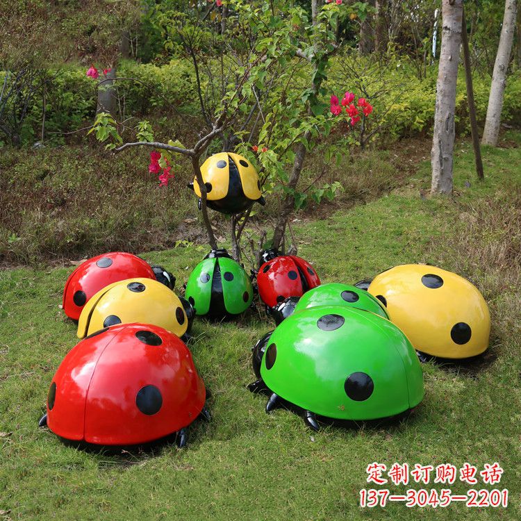 泰安儿童可爱的七星瓢虫卡通雕塑
