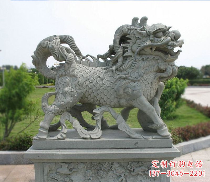 泰安麒麟招财石雕