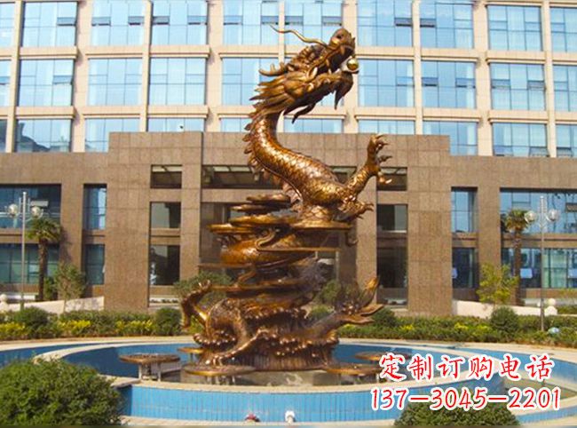 泰安悠久传承高品质铜雕喷泉雕塑