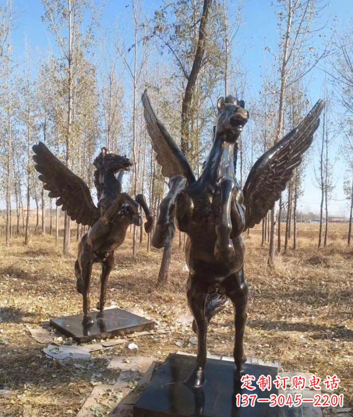 泰安优雅传神的飞马铜雕