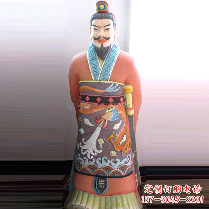 泰安中国领先的秦始皇钢玻璃雕塑