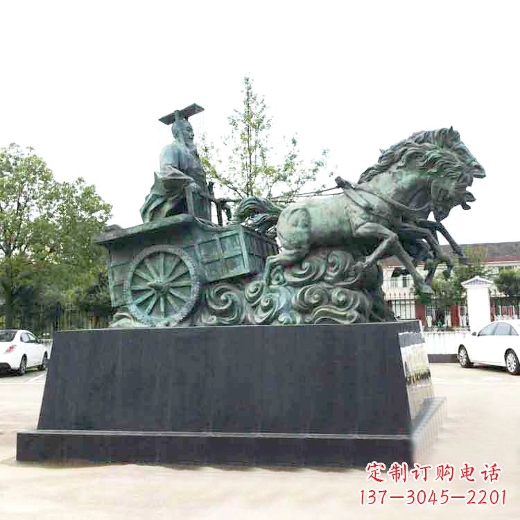 泰安秦始皇雕塑,震撼历史魅力
