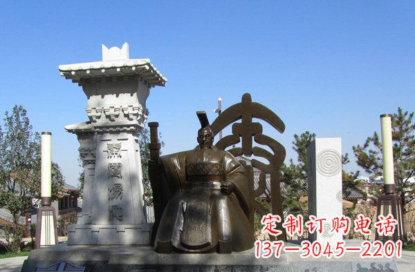 泰安秦始皇雕塑,精致细腻,传承历史之美
