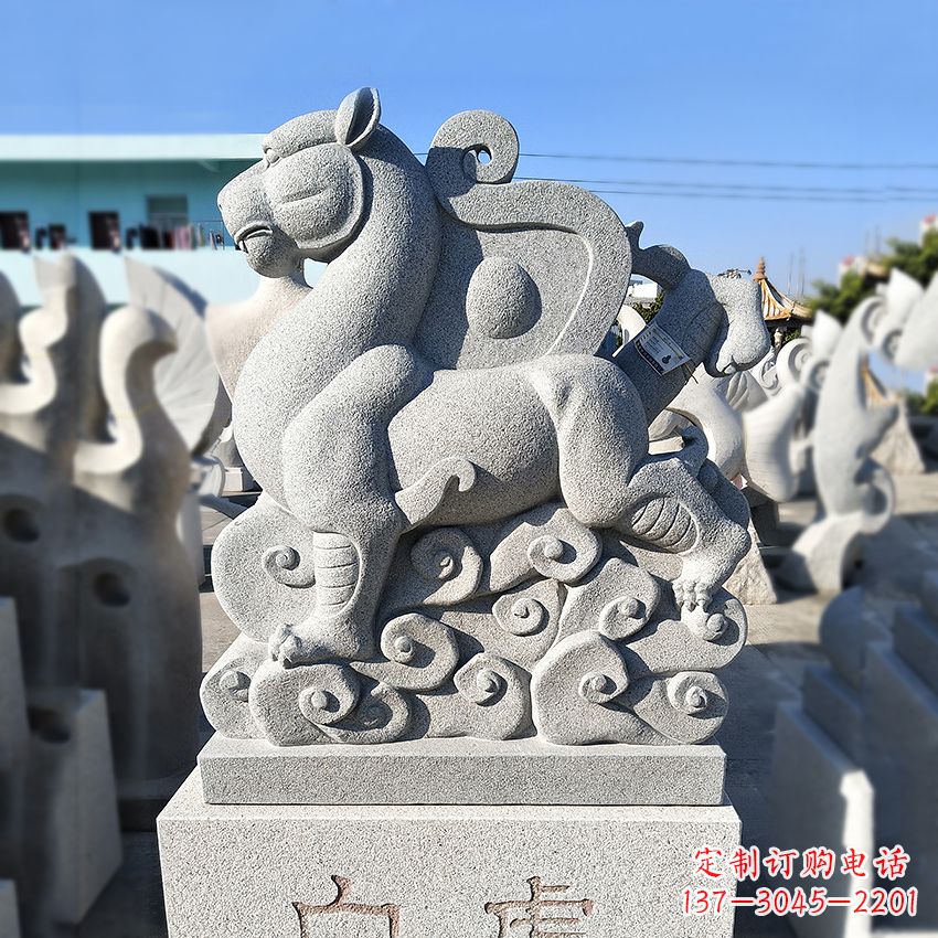泰安精美动物雕塑——上古四神兽石雕之白虎
