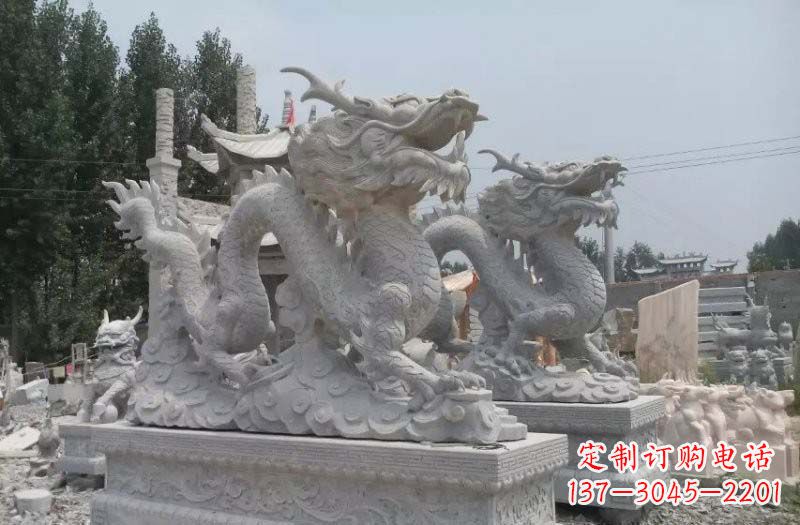 泰安青石仿古龙石雕:传统工艺精美雕塑