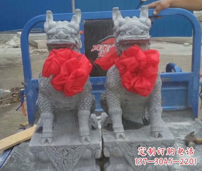 泰安古典麒麟雕塑,带着神秘古典气息