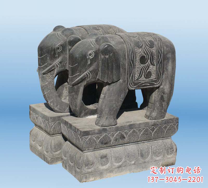 泰安仿古石雕大象,雕刻出精美之美