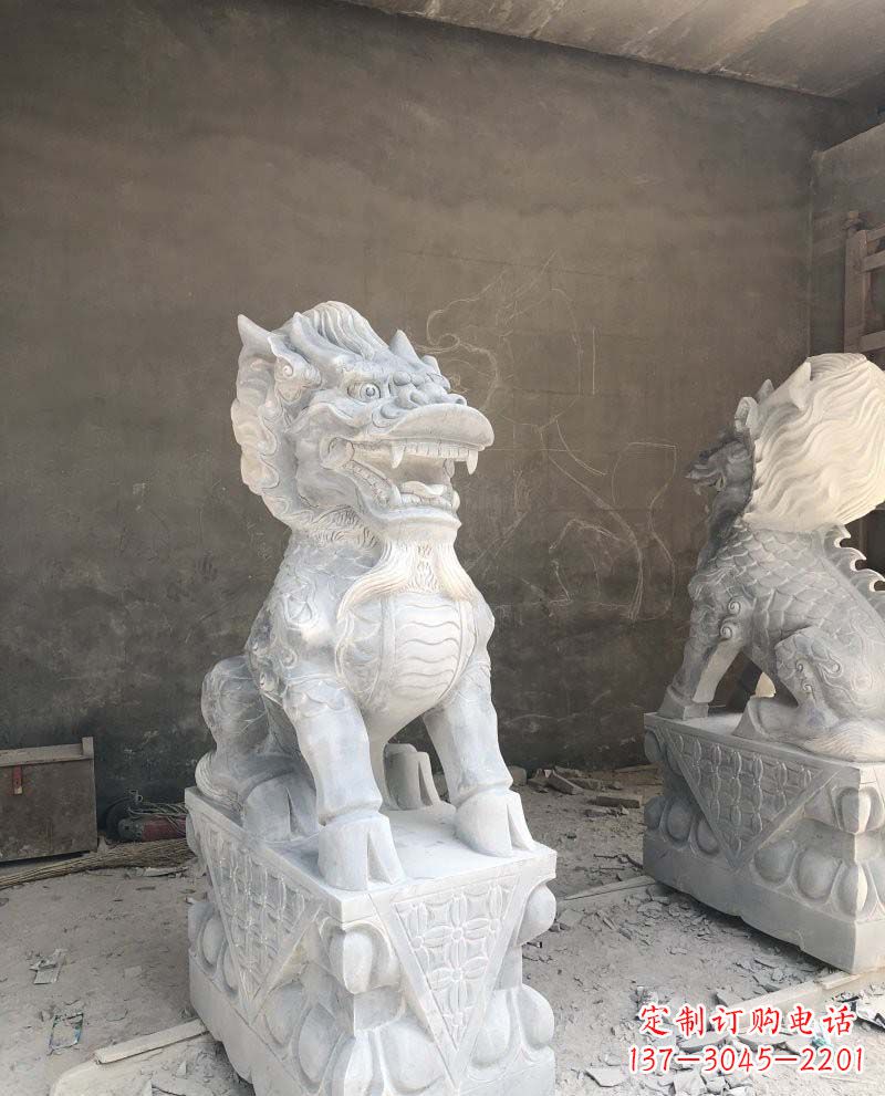 泰安精致雕刻,青石仿古麒麟雕塑