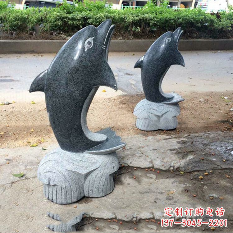 泰安青石海豚雕塑--精致好看与象征意义一起令人惊叹