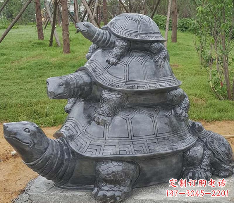 泰安精美耐看的海龟母子雕塑