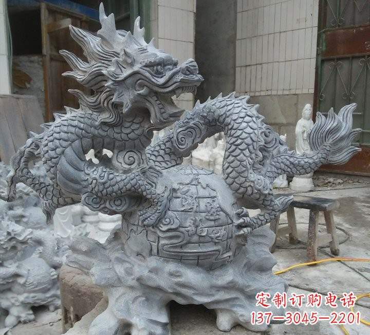 泰安青石龙雕塑222