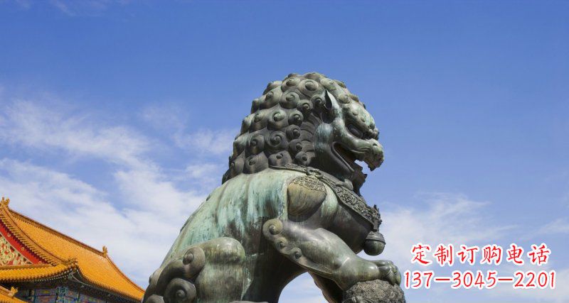 泰安青铜故宫狮子雕塑--精美绝伦