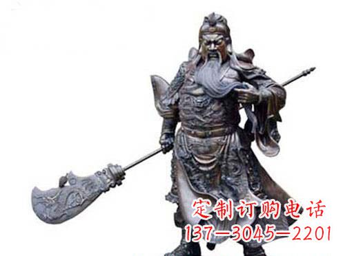 泰安关羽青铜雕塑,传承历史的精神