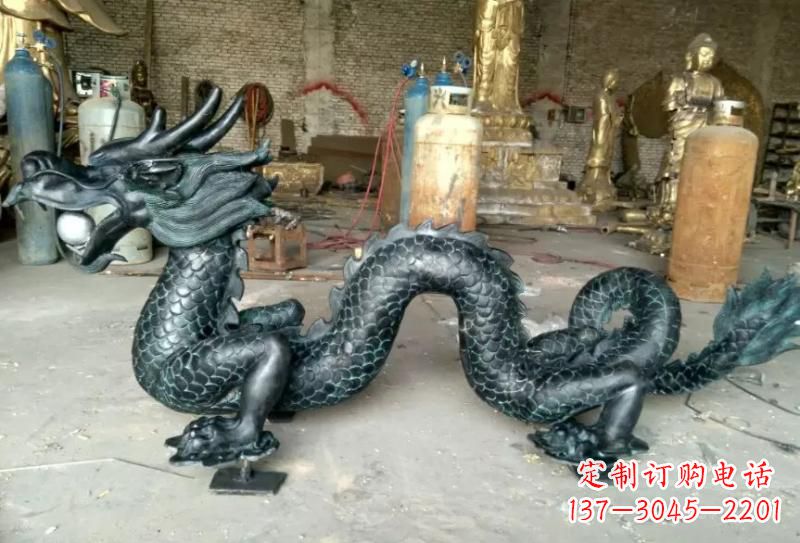 泰安青铜龙戏珠专业装饰艺术雕塑
