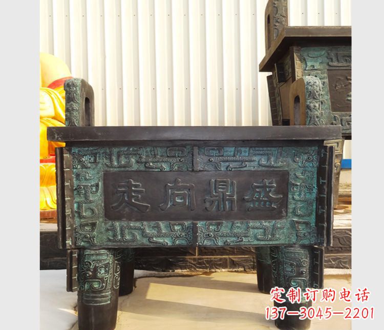 泰安青铜香炉雕塑,传承中国文化