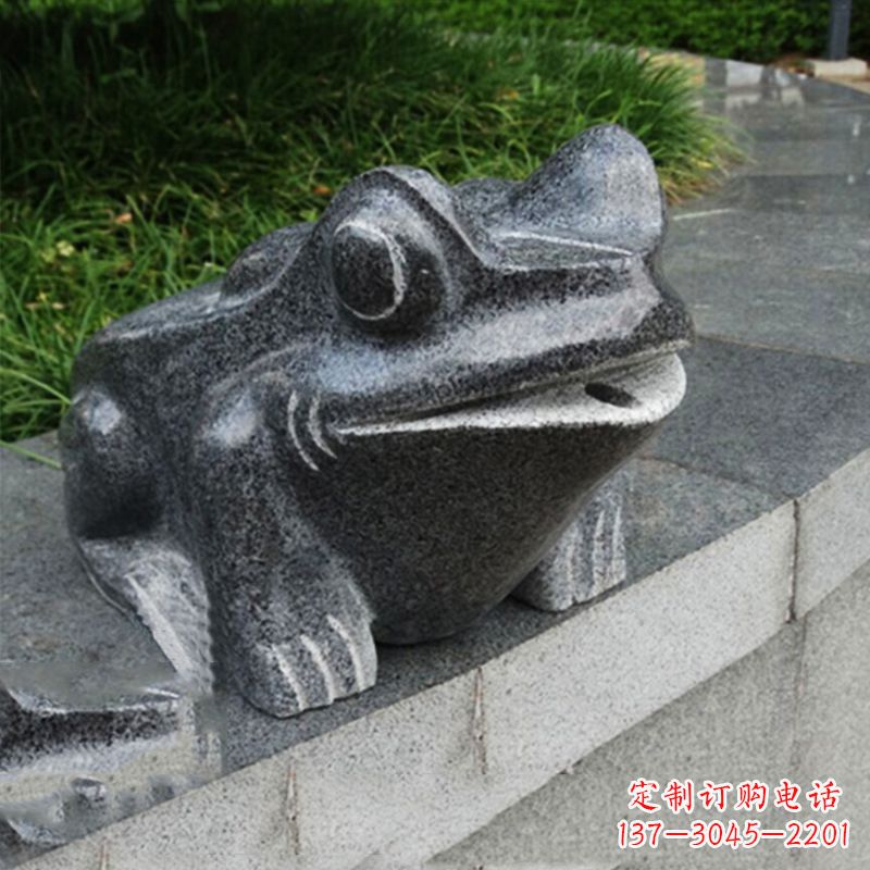 泰安活力四射的青蛙喷水雕塑