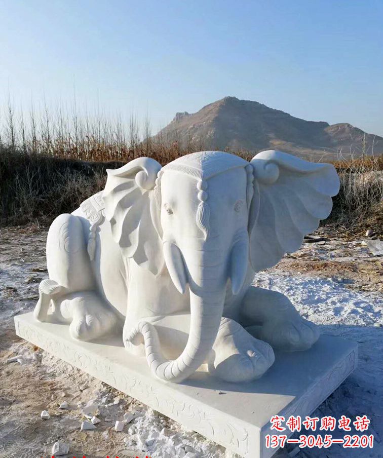 泰安清明上坟大象的石雕