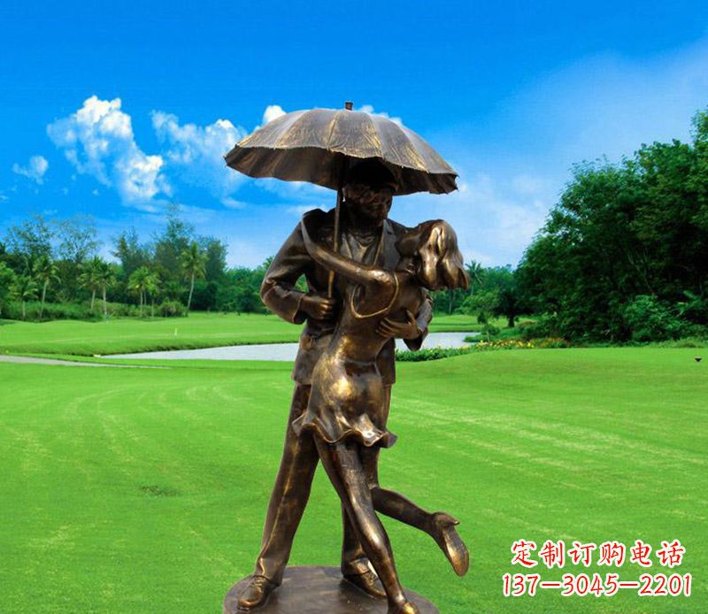 泰安中领雕塑-专业制作情侣公园景观雕塑